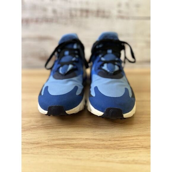 Nike Air Max 270 React Pacific University Hyper Blue Sneakers Men’s 11 EUC - Picture 4 of 11